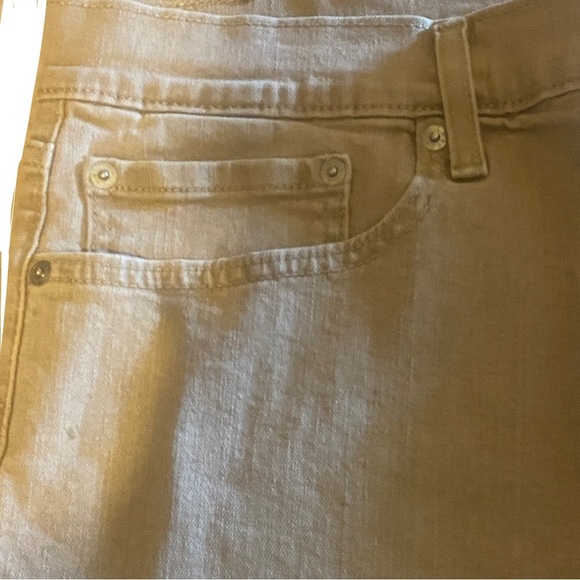 Levi's Classic Denim Short Plus Size Long Casual Dadcore High Rise Khaki Fray - Picture 6 of 11